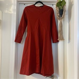 COS Red Short/Midi Dress